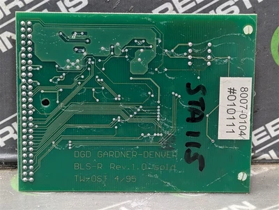 DGD Gardner Denver BLS-R Servo Controller Board Rev. 1.0 8007-0104 Used
