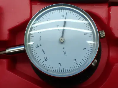 4pcs Measurement Lot. Caliper, Bore Gage, Radius Gage, Telescoping Gage