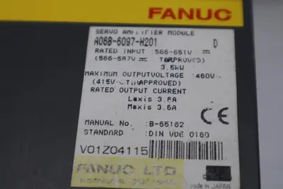 FANUC A06B-6097-H201 SERVO AMPLIFIER STOCK 110B