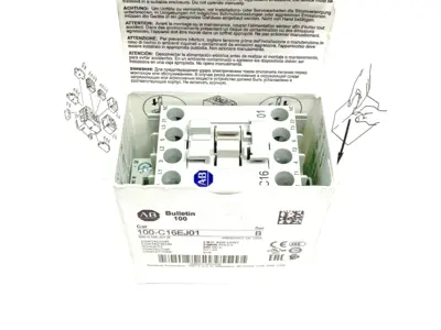 USED ALLEN-BRADLEY SER. B IEC 16 A CONTACTOR, 0 NO CONTACT & 1 NC CONTACT