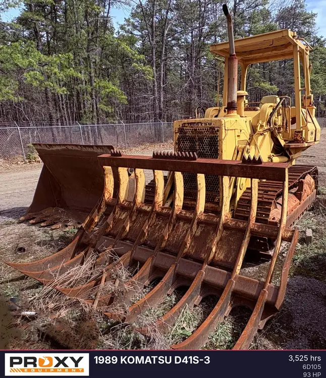 Used 1989 KOMATSU D41S-3 Compact Track Loaders New Jersey US | Proxy Equipment #1388599