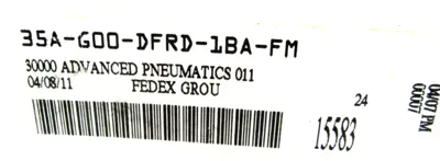 NEW MAC VALVES 35A-G00-DFRD-1BA-FM VALVE 35AG00DFRD1BAFM