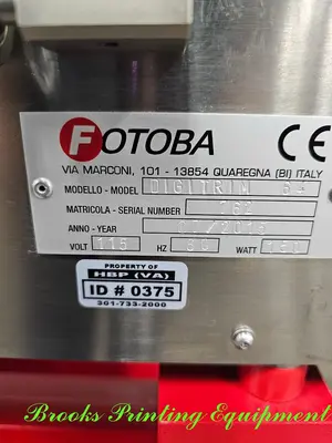 USED 2015 FOTOBA DIGITRIM