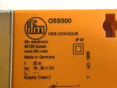 USED IFM THROUGH-BEAM PHOTOELECTRIC TRANSMITTER 25M RED LED M12