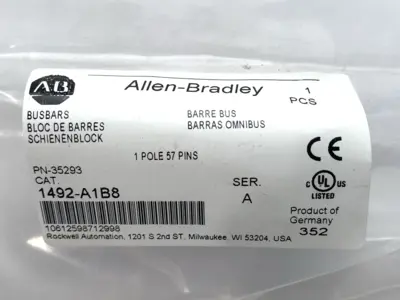 USED ALLEN-BRADLEY SER. A FUSE HOLDER BUS BAR 1-POLE 57-PIN
