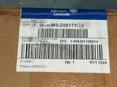 New | in-Stock JOHNSON CONTROLS MSDIS17100 Automation Control (HMI) Ohio US | HGR 24 #1515806