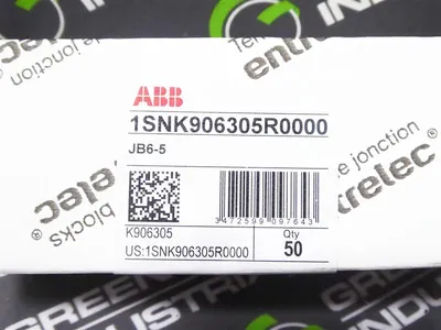 Box of 50 ABB / entrelec 1SNK906305R0000 JB6-5 5 Pole Jumpers New NIB