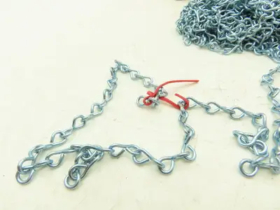 Grainger 2ZDE6 Jack Chain 10lb 1/2" Link Steel Zinc 100ft Boxes 500ft Lot of 5