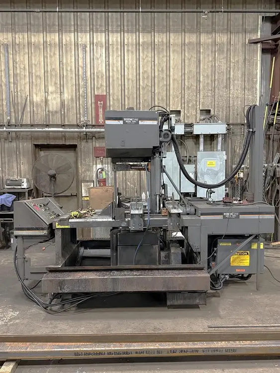 Used 2007 HEM SAW V100HLM-3 SEMI-AUTOMATIC VERTICAL BANDSAW Vertical Band Saws Pennsylvania US | ABL Technology LLC #1184812