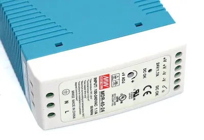 2 NEW MEAN WELL MDR-40-24 POWER SUPPLY MODULES MDR4024