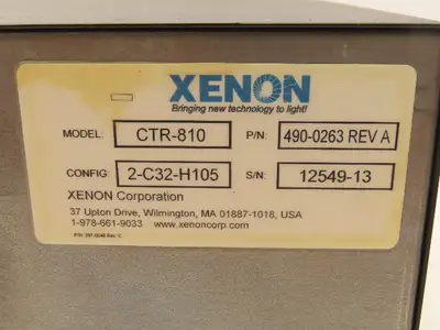 Xenon CTR-810 RC 800 UV Vis Pulsed Lighting System Controller 2-C32-H105 Config