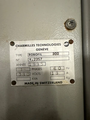 Used 1995 CHARMILLES TECHNOLOGIES ROBOFIL 300 Wire EDM Ontario CA | Aucto #1369822
