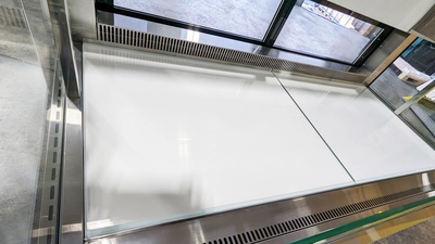 171-0288 59" Open Air Self Contained Over Under Deli Sandwich Case Cooler