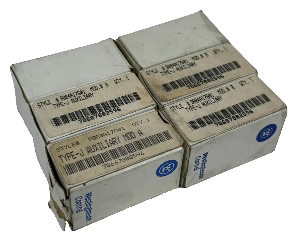LOT OF 6 NEW WESTINGHOUSE 9084A17G01 TYPE-J AUXILIARY CONTACTS