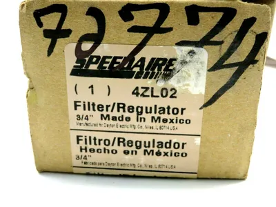 NEW SPEEDAIRE 4ZL02 FILTER REGULATOR 3/4"