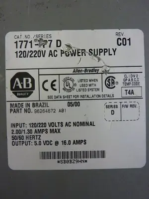 USED ALLEN BRADLEY 1771-P7 SER D