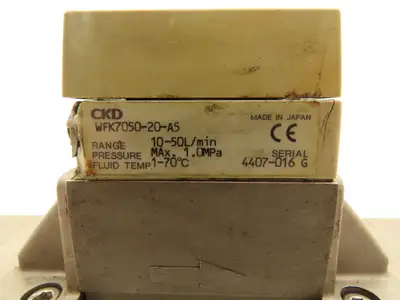 CKD Fluerex WFK7050-20-A5 Karman Vortex Flow Meter Sensor 10-50L/min 3/4" *Read*