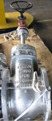 QTY. 2. VELAN 12" 150 FLANGED WCB GATE VALVE WITH ...