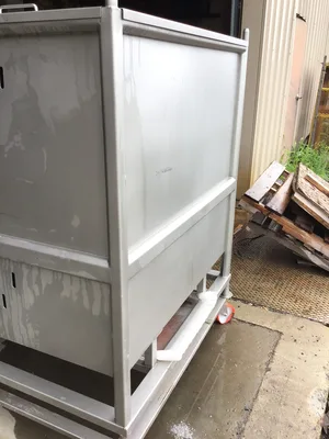 Sartorius Stedim FXS102259 STD Palletank Cubical Stainless Steel Max Dynamic Load 3600Lbs