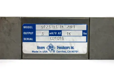 NEW REVERE TRANSDUCER INC. 9123-D3-1K-20P1