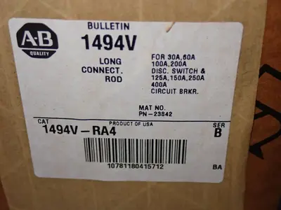 New | in-Stock ALLENBRADLEY 1494VRA4 Switch Parts Ohio US | HGR 24 #1181045