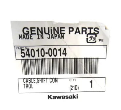 NEW KAWASAKI 54010-0014 SHIFT CONTROL CABLE 540100014
