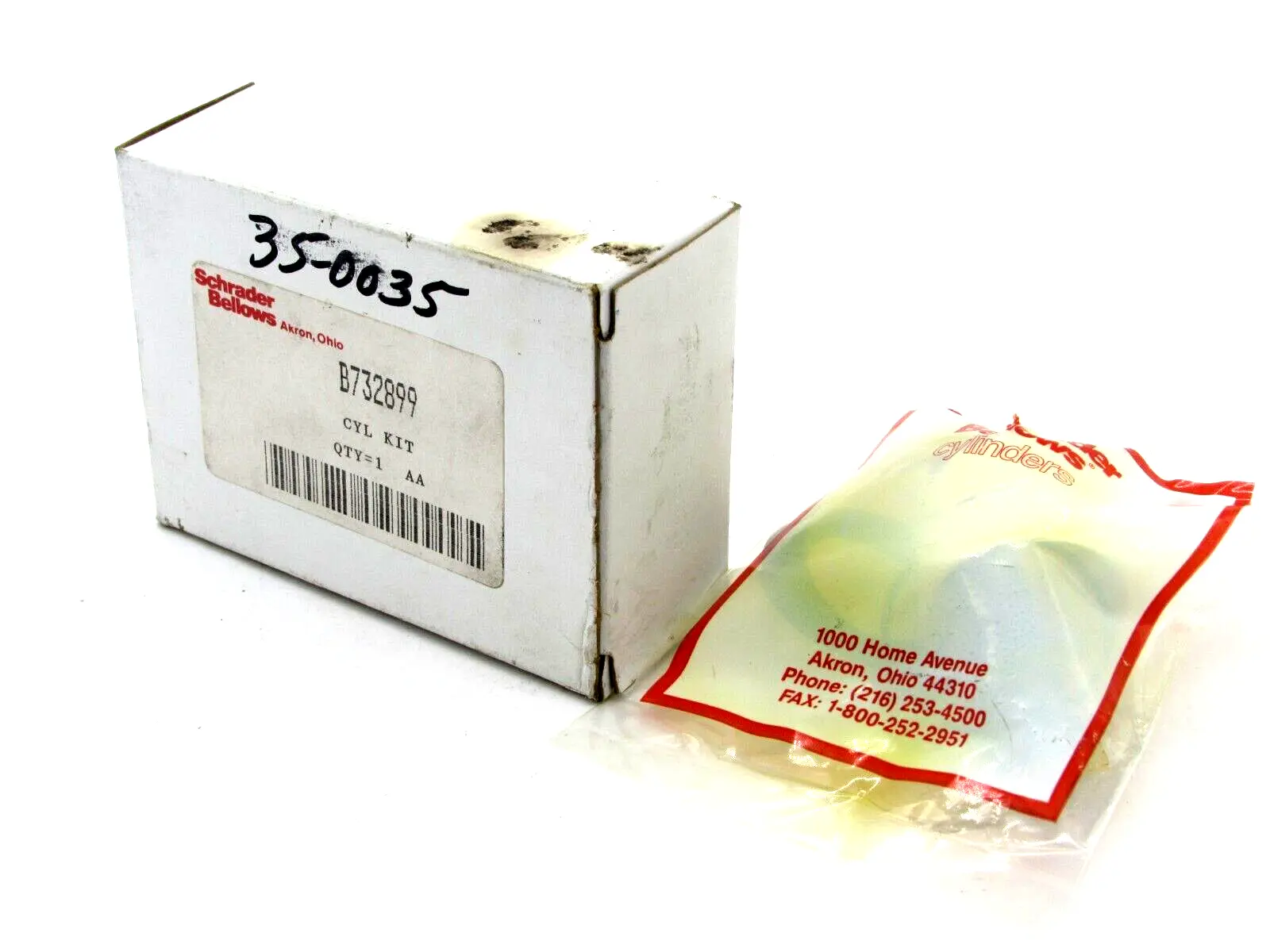 NEW SCHRADER BELLOWS B732899 CYL KIT