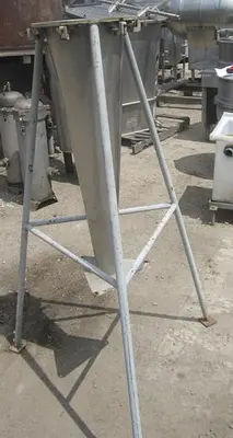 Hopper, 6 CF, S/st, 24" x 25", On Stand #S739754