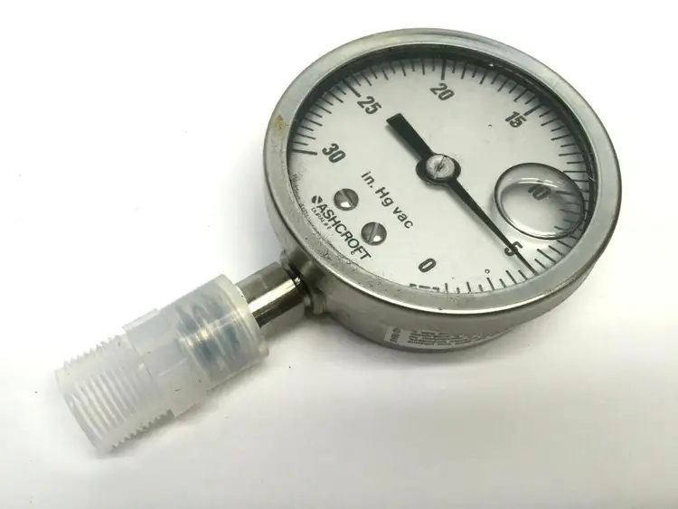 Used Ashcroft Glycerin Filled Gauge Vacuum Gauges / Controllers Michigan US | Maverick Industrial Sales #1399912