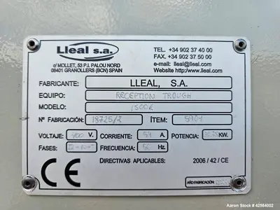 Used LEAL AME-1250-SF Double Arm Mixer Extruders Illinois US | Aaron Equipment #1548833