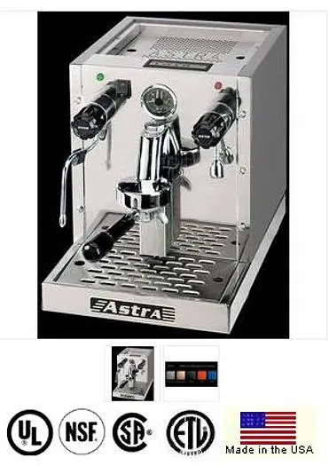 ASTRA SINGLE GROUP ESPRESSO MACHINE-  2 year parts warranty