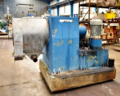 Escher-Wyss P-360/2 pusher centrifuge, 316SS.