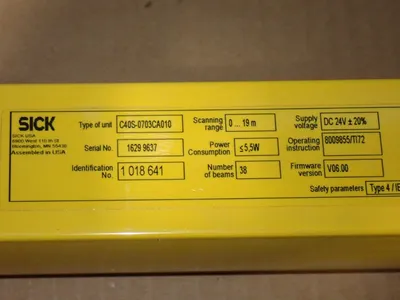 New | in-Stock SICK C4K50703CCXX0B KIT Light Curtains & Grids Ohio US | HGR 24 #1187096