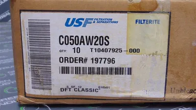 Box of 10 USF C050AW20S Filter Elements T10407925-000 New NIB