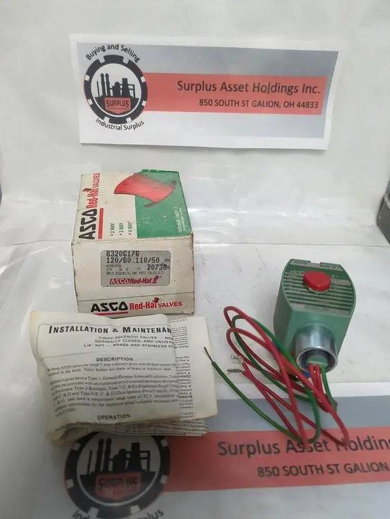 New | in-Stock ASCO 8320G176 Solenoid Valves Ohio US | Surplus Asset Holdings #1365727