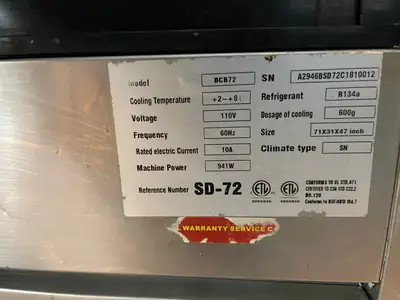 Used Spartan Used Spartan BCB72 Curved Glass Refrigerated Deli Display Case 120V Display Refrigerators Illinois US | Falcon Restaurant Supply #1376399