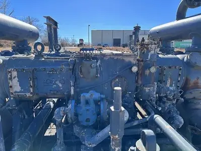 CAT G3608 / Ariel Model JGC-4 Two Stage Compressor - Cylinder Sizes 14.125" x 14.125" x 8.375" x 8.375" Less Engine