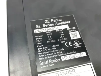 Used GE Fanuc SL Series Servo Amplifier 3-Phase Output Servo Drives Michigan US | Maverick Industrial Sales #1473835