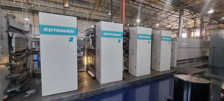 Used MAN ROLAND Rotoman Web Press – Rotoman C, Rotoman N, Rotoman D Offset Presses Illinois US | Machinery Solutions Group, Inc. #381209