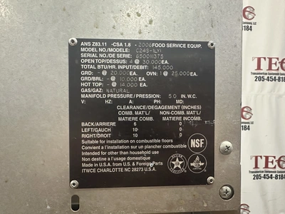 WOLF Cooking Equipment C24S-1Y