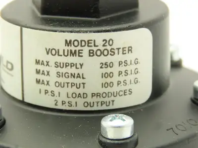 Fairchild 20623 Pneumatic Air Volume Booster 1/2 Output Model 20