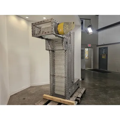 Used 12"W Stainless Steel Bucket Lift Elevator Z Conveyor - 76" Disch.