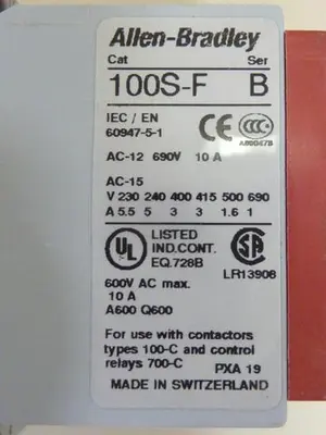 USED ALLEN BRADLEY 100S-C09DJ14C SER A