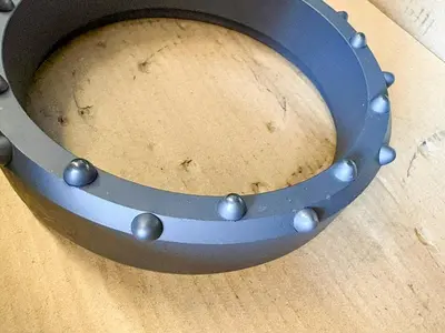 Used AFTERMARKET 6" DUAL ROTARY SHOE – 22 BALLISTIC BUTTON ASSEMBLY Drilling Attachments Pennsylvania US | East West Machinery & Drilling #1417918