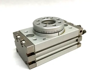 USED SMC ROTARY TABLE ACTUATOR DOUBLE-ACTING 10MM, 0-190 DEGREE