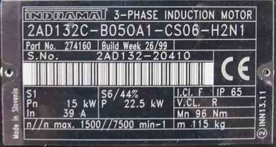 NEW INDRAMAT 2AD132C-B05OA1-CS06-H2N1 SERVO MOTOR 274160
