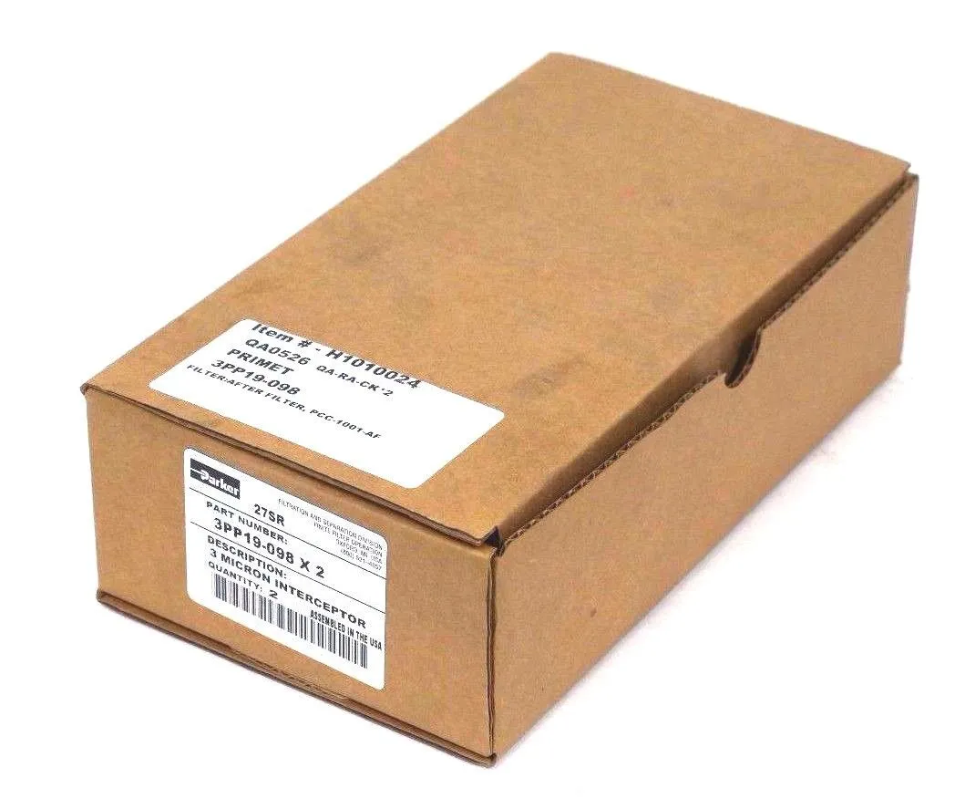 BOX OF 2 NEW PARKER 3PP19-098 MICRON FILTERS 3PP19-098 X 2