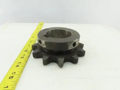 Martin 100B12 12 Tooth Single Roller Chain Sprocket 2-7/16" Keyed Bore