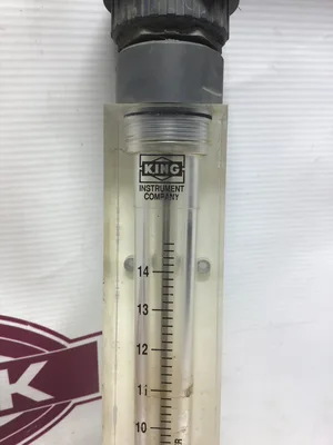 1″ FNPT Port Block Style Inline Flowmeter psi 15 GPM Acrylic