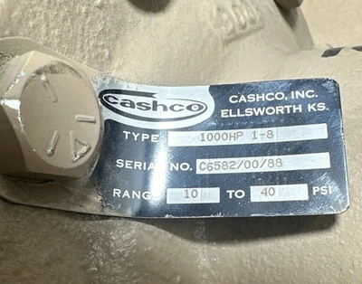 NEW Cashco 1000HP 1-8